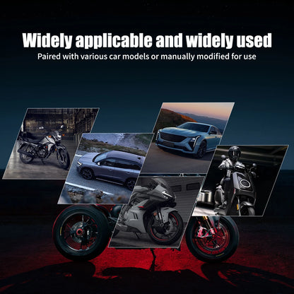 Kit de Luzes LED Aerodinâmicas para Motocicleta, 1 Par de Luzes Decorativas Universais para Motocicleta