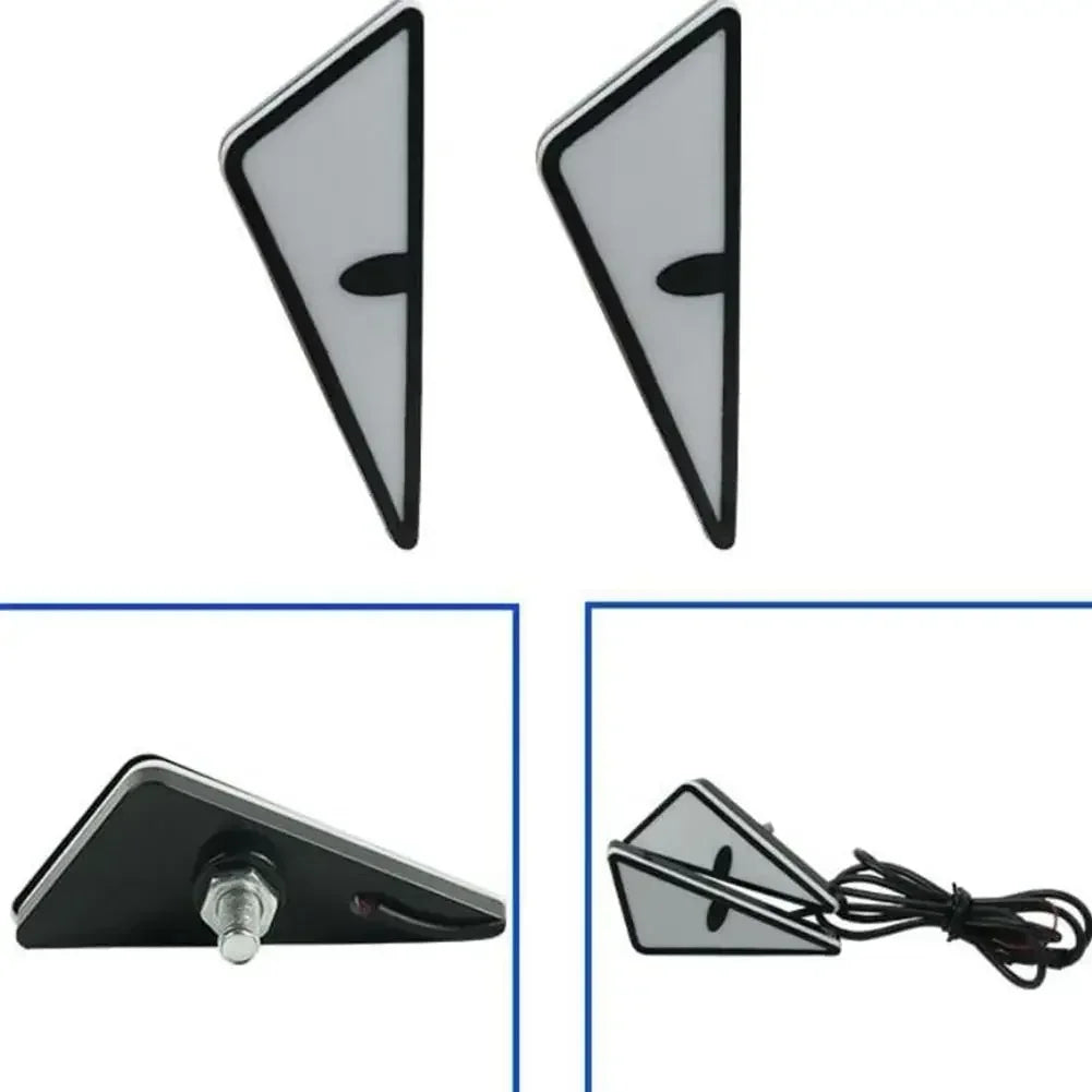 2pcs LED Devil's Eye License plate light Headlight For Car Motorcycl Universal Modified Decoration single light car Accessories