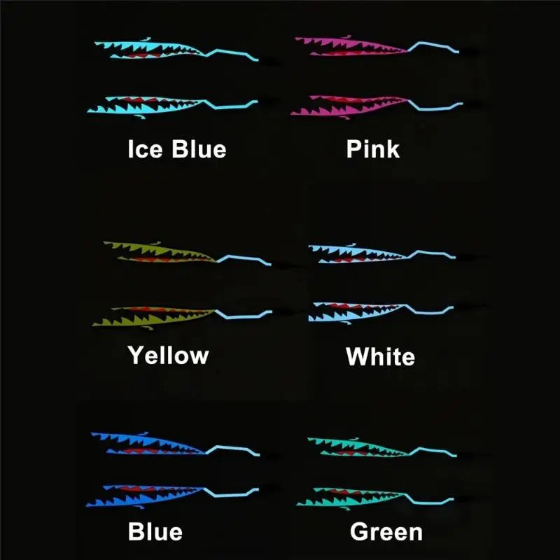 1 Peça Fita de Luz LED para Capacete Estilo Tubarão, Luz Noturna LED para Capacete de Moto, Adesivo Luminoso Modificado