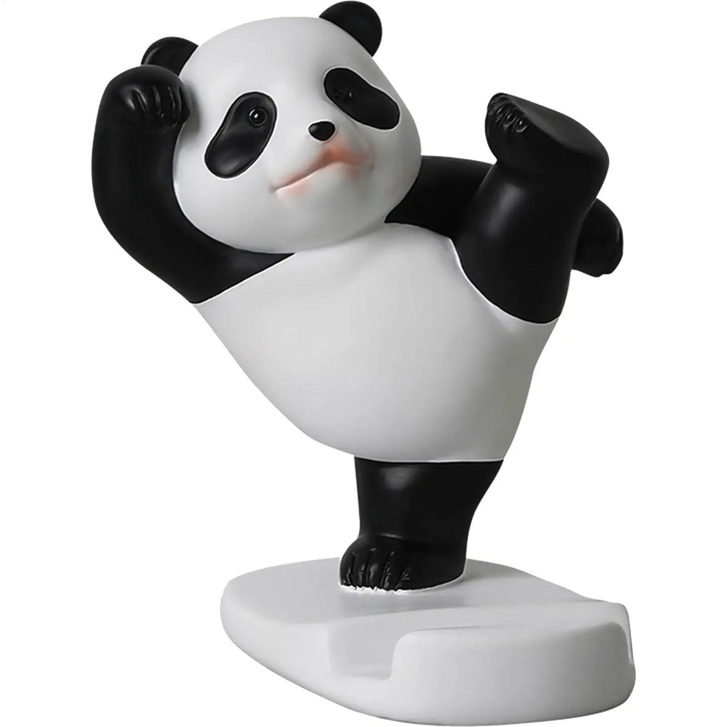 Suporte de Celular Universal Criativo em Forma de Panda para Decoração de Mesa de Escritório em Casa
