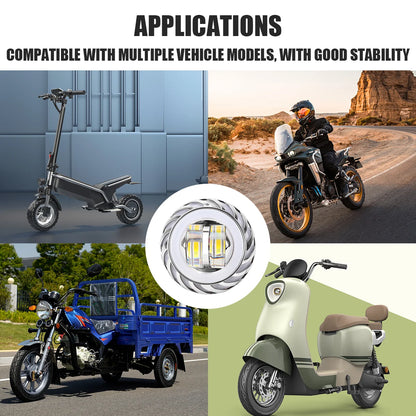 Farol de motocicleta led anjo diabo olhos flash farol lente do projetor feixe alto/baixo holofote estroboscópico drl lâmpada halo duplo