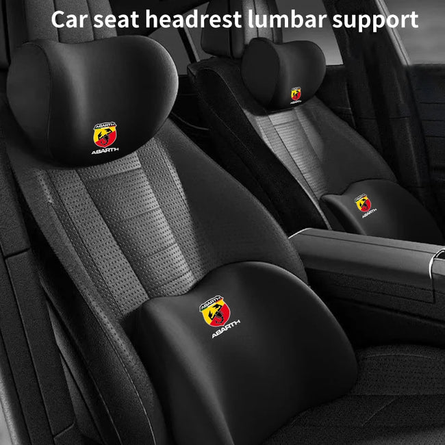 Travesseiro de pescoço para encosto de cabeça de carro, espuma de memória, suporte lombar protetor para fiat abarth 500 punto tipo panda ducato bravo stilo fiorino