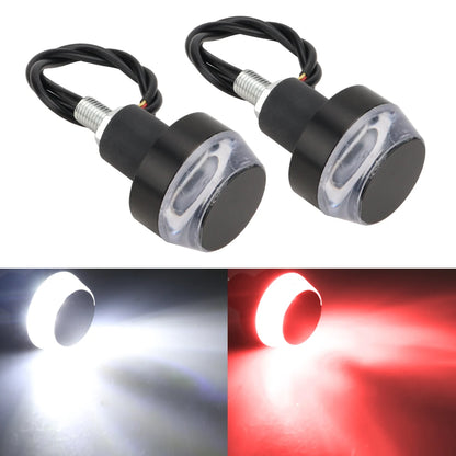 2 pçs motocicleta led lidar com barra de luz indicador final para sinal volta do carro led luz universal lidar com barra aperto plug lâmpada marcador lateral