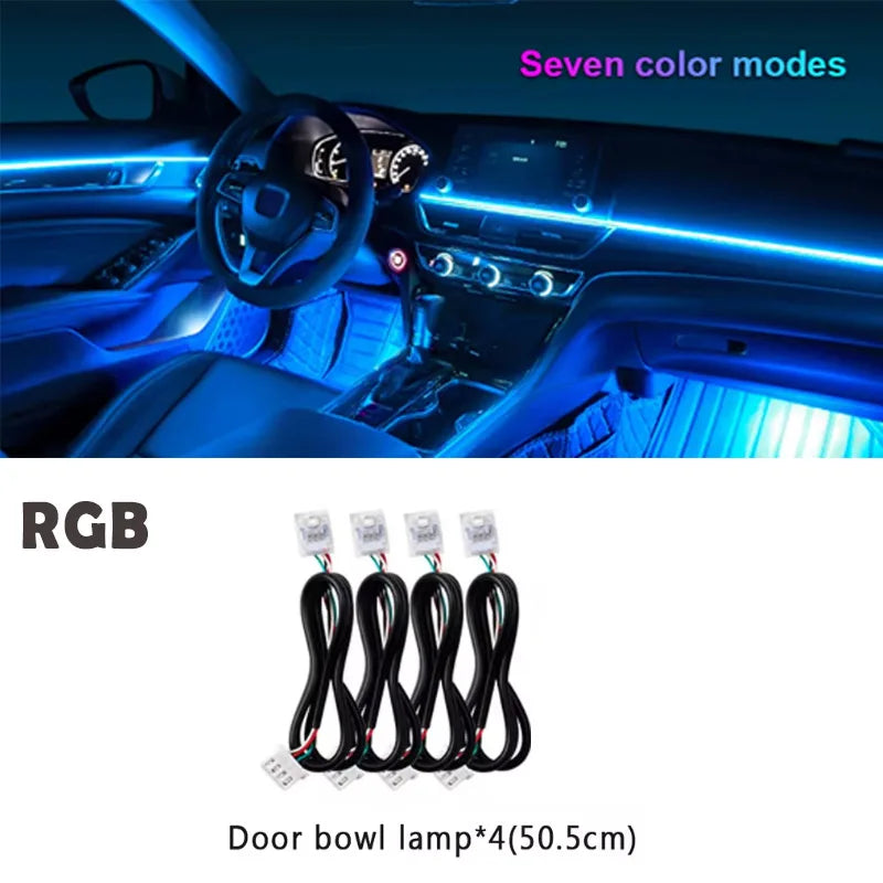 18 in 1 Symphony RGB Atmosphere Light Parts 20CM 35CM 75CM 110CM Light Strip Speaker Foot Lamp storage Light Main Sub Controller