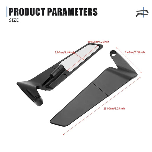 Espelho retrovisor universal para motocicleta, para honda cb650f cb650r cb750 cb1000r cb1100 cb1300 cb150r