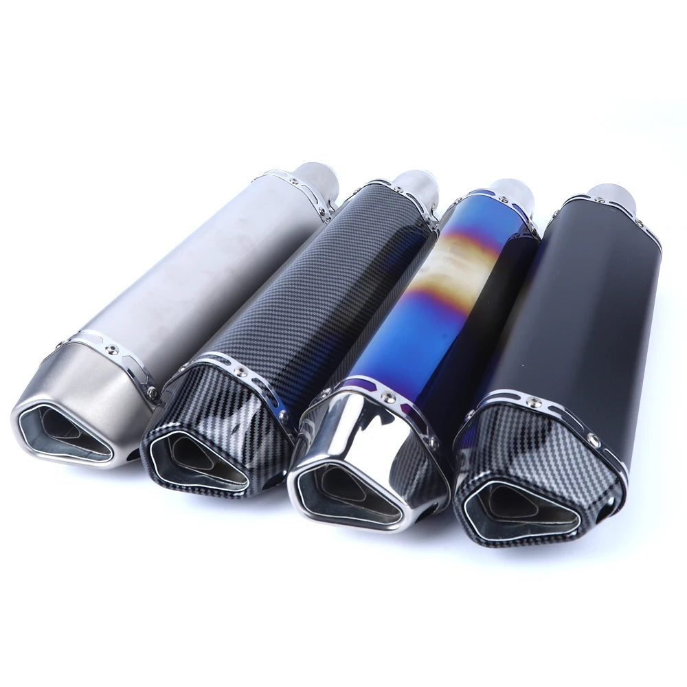 Escorregar em 38-51mm universal escape da motocicleta para motos de alta qualidade para atv bicicleta de rua peças de reposição da motocicleta