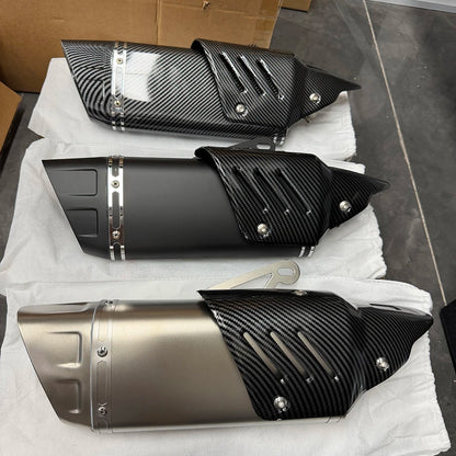 Escapamentos universais de fábrica para motocicletas