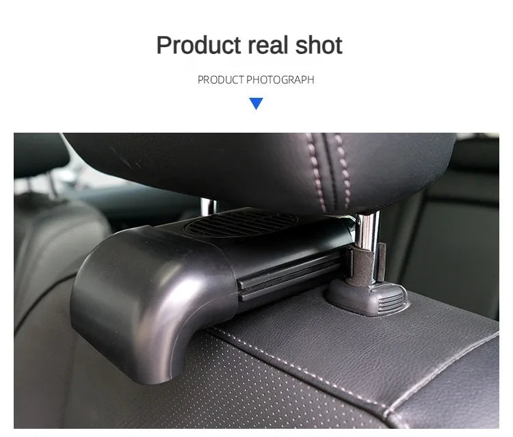 EAFC Mini Car Seat Back USB Fan Foldable Silent Fan 3-Speeds  Adjustable Universal Car Cooler Air Cooling Car Rear Seat Auto
