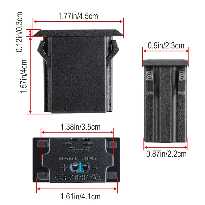 Adaptador de carga rápida rápida 3 portas usb carregador de telefone no adaptador de carregador de carro para 12v/24v caminhão motocicleta rv barco marinho