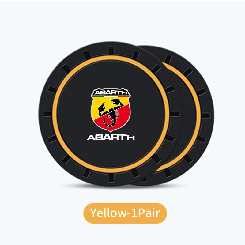 Base de Silicone Antiderrapante para Copos e Bebidas, Acessório Silencioso para Fiat Abarth Grande Punto Tipo Stilo Ducato Palio 500x Brav