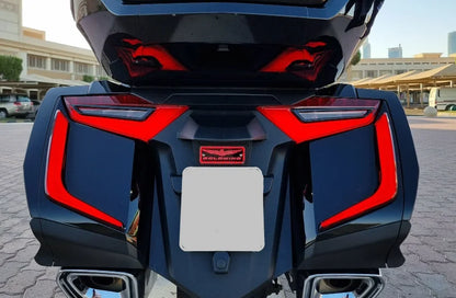 Goldwing 1800 goldwing1800 novos acessórios refletor dianteiro da motocicleta luzes led caixa lateral traseira refletor para honda gl1800 2018-