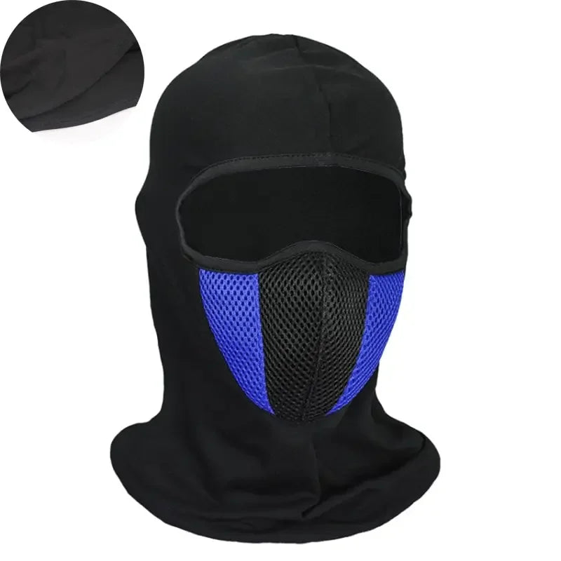 Máscara facial completa ciclismo à prova de vento chapelaria motocicleta balaclava respirável esportes ao ar livre masculino cs máscara cabeça capa chapéu