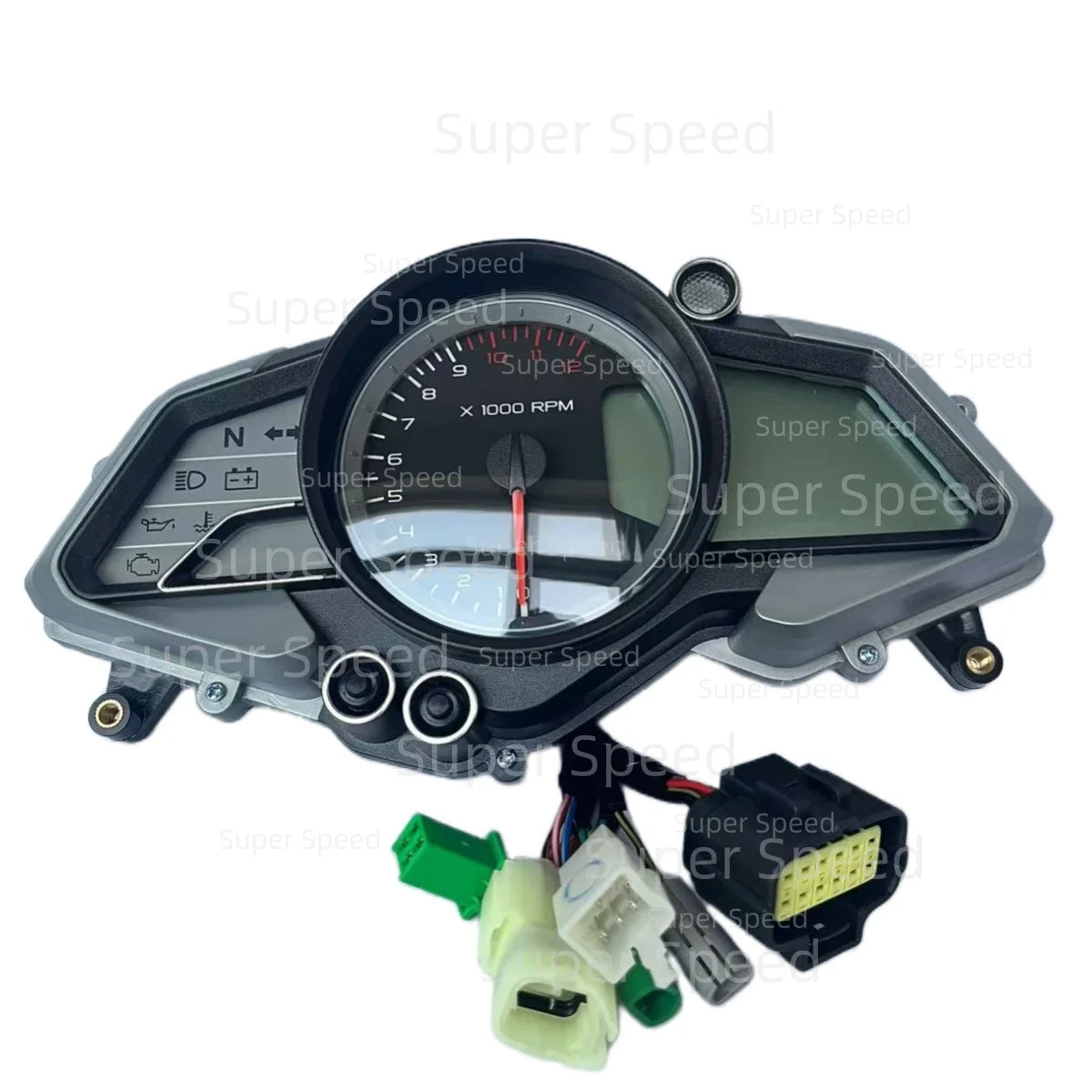Medidor digital led velocímetro medidor odômetro da motocicleta para bajaj pulsar 200 rs dt402408