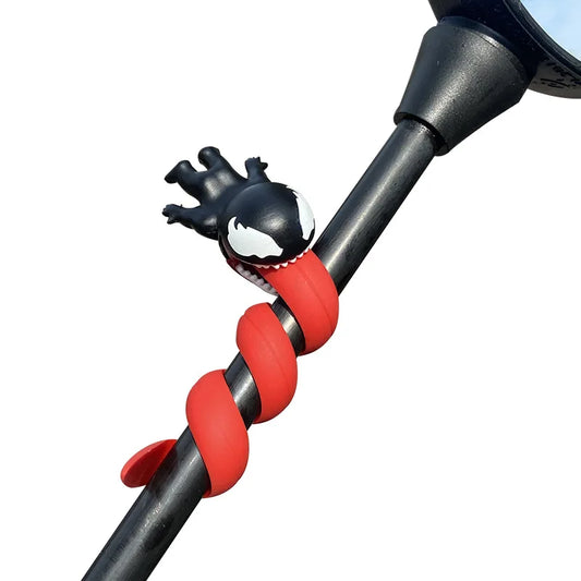 Novo veneno anime figura engraçado cabo usb fio titular organizador carro motocicleta acessórios cabo carro brinquedo decoração presente