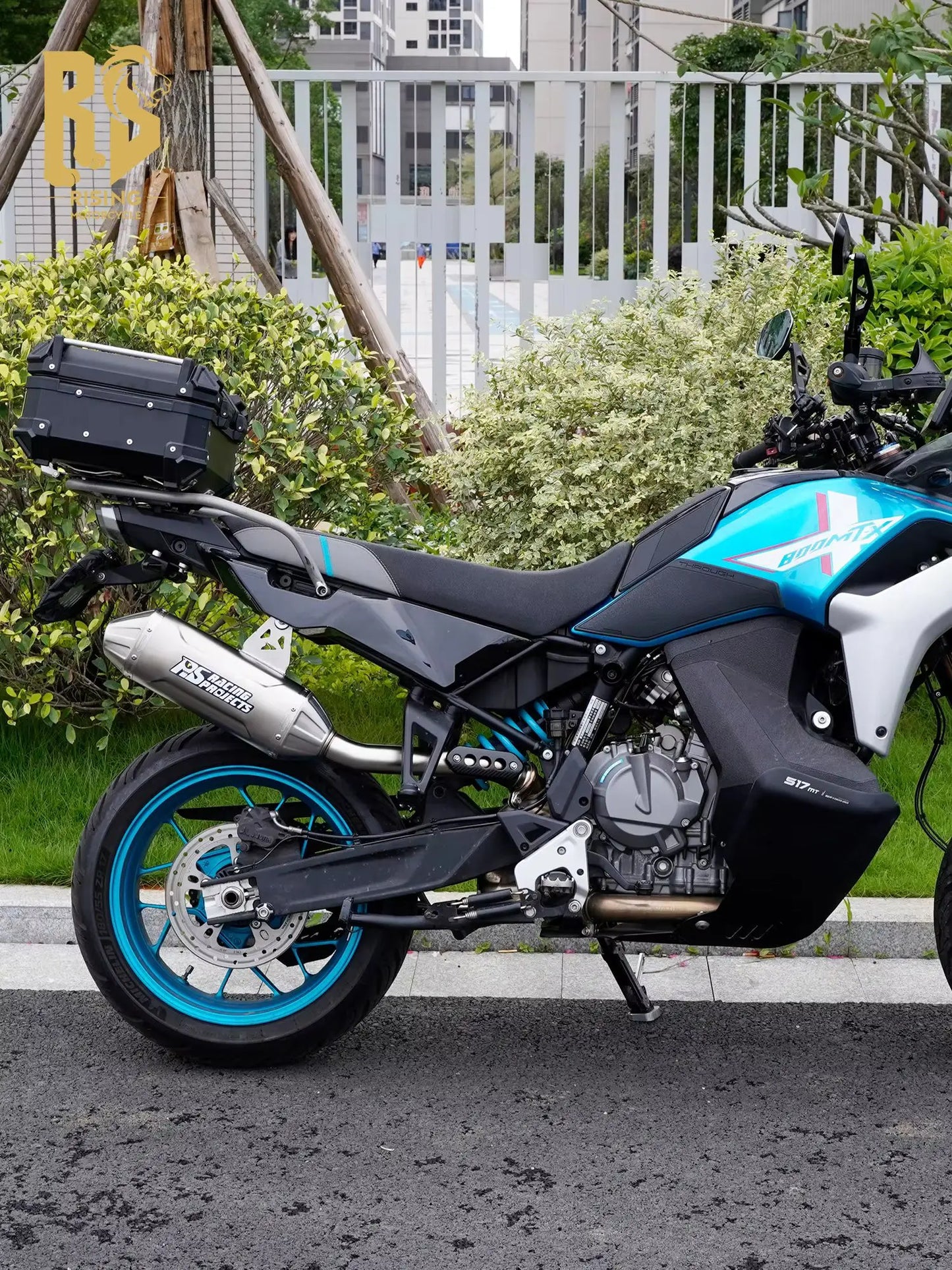 Para CFMOTO 800MTX 800MT-X 2026: Sistema Completo de Escape para Motocicleta com Silenciador, Tubo Intermediário e Ponteira Modificada Slip-On com DB Killer