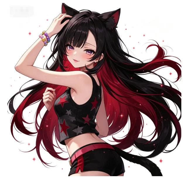 1 Adesivo de Vinil com Orelhas de Gato para Meninas Anime, Adesivo Impermeável e Resistente ao Sol para Carro, Moto, Garrafa de Água, Laptop, Presente para Otakus