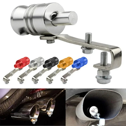 Apito de escape turbo universal, 5 cores, simulador de som de escape modificado, tubo de escape de motocicleta, peças de gerador de som