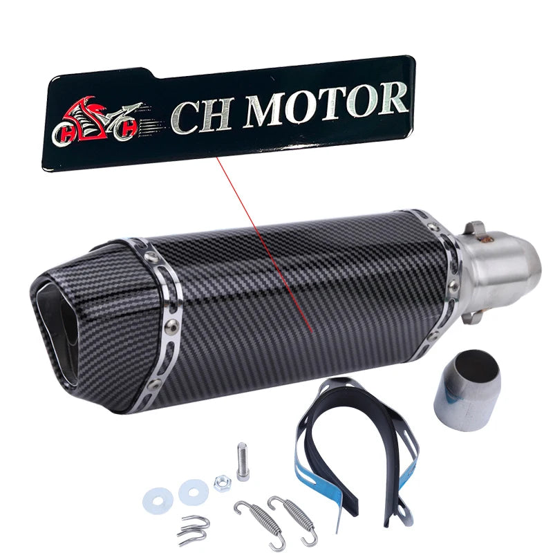 Escorregar em 38-51mm universal escape da motocicleta para motos de alta qualidade para atv bicicleta de rua peças de reposição da motocicleta