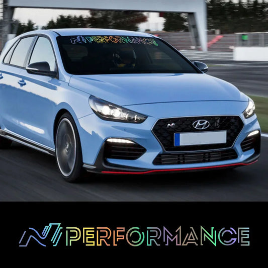 N desempenho adesivo de para-brisa de carro para hyundai i20 i30 ioniq 5 n-line estilo de corrida decoração de vinil decalque acessórios de ajuste automático