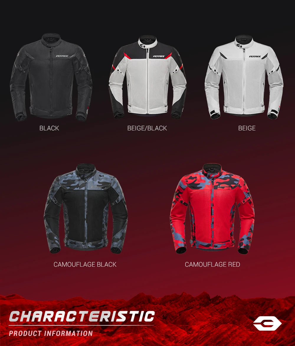 Jaqueta de motocicleta masculina verão respirável corrida motocicleta jaqueta certificação ce proteção equitação roupas listra reflexiva