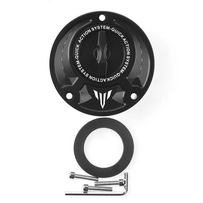 Tampa do tanque de combustível de abertura rápida sem chave em liga de alumínio para motocicletas, acessórios para MT-01 MT-03 MT07 MT-09 MT-10 MT-125 MT-15