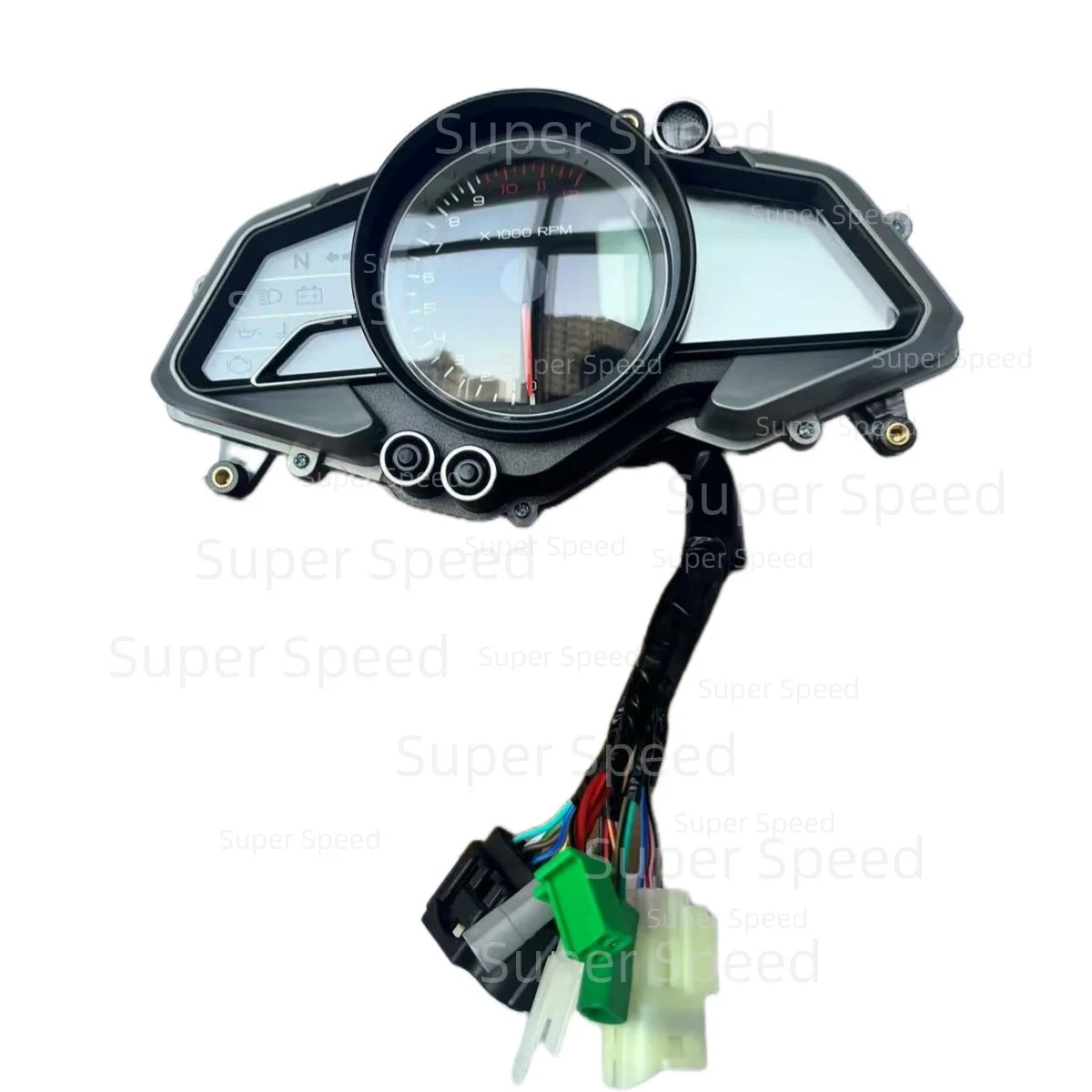 Medidor digital led velocímetro medidor odômetro da motocicleta para bajaj pulsar 200 rs dt402408
