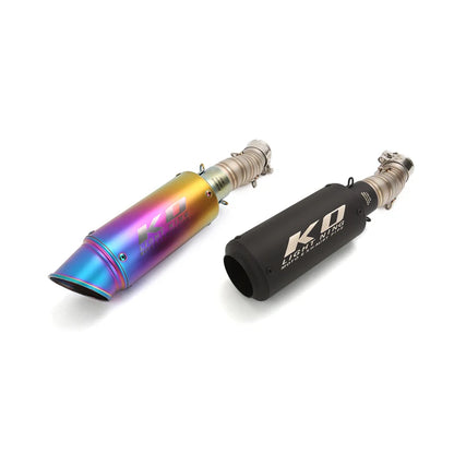 Tubo de escape para motocicleta CFMOTO, aço inoxidável, deslizamento, DB Killer removível, Escape Mid Link, DB Killer, 51mm, 2022 a 2024