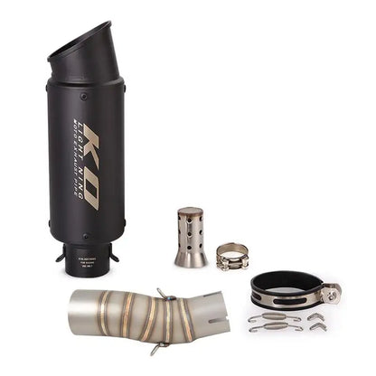 Tubo de escape para motocicleta CFMOTO, aço inoxidável, deslizamento, DB Killer removível, Escape Mid Link, DB Killer, 51mm, 2022 a 2024