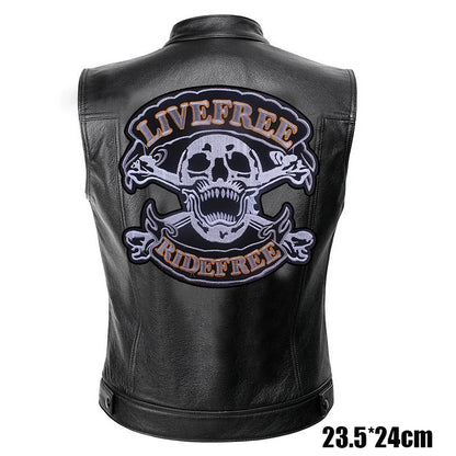 Patches Bordados Grandes para Costurar ou Termocolantes em Couro, Jeans, Roupas, DIY, Motocicleta, Biker, Punk