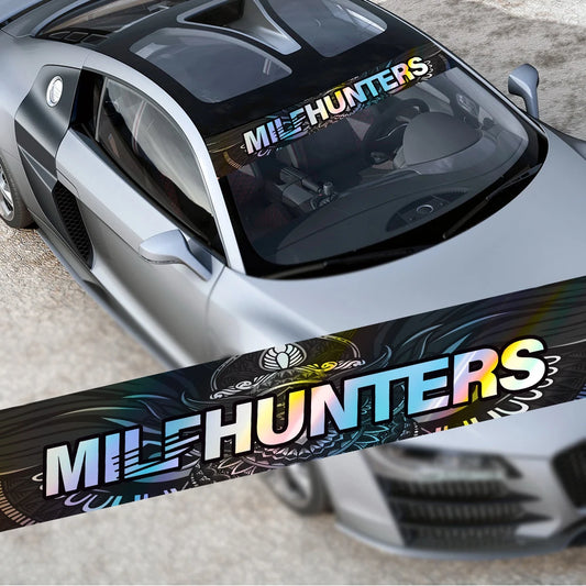 Milfunters carro decorativo à prova dwaterproof água pára-brisa dianteiro personalizado criativo adesivos carro diy moda novo estilo decalque