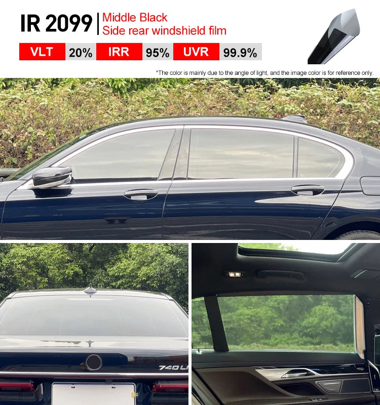 Filme de Cerâmica Nano HD Ultra de Alta Qualidade 50cmX3m IRR100% Filme Resistente ao Calor Proteção Solar Adesivos para Janelas de Carro