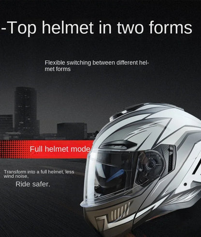 Flip up capacete da motocicleta rosto cheio lente dupla fora de estrada capacete de corrida dos homens cascos para moto capacete de moto dot aprovado