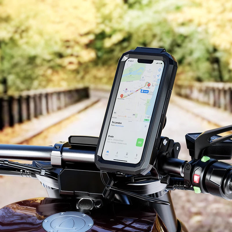 Waterproof Phone Case para bicicleta e motocicleta, celular Mount Bag, moto, scooter, suporte do telefone, guidão, espelho retrovisor, 3 a 8"