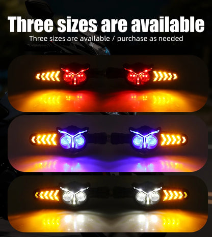 Luz de Sinalização LED para Motocicleta 2PCS 12V 24V, Lâmpada Indicadora de Pisca Segura, Lâmpada de Freio Traseira, Lâmpada Decorativa DRL para YAMAHA Honda