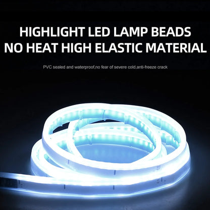 Luz led para capô de carro com sinal de seta, digitalização amarela, partida drl, luzes diurnas dinâmicas, lâmpada decorativa automática, 12v