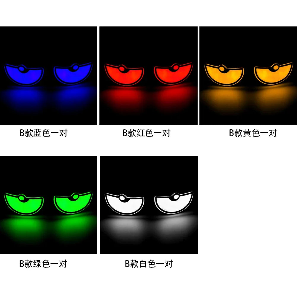 2PCS Motorbike Triangle Devil's Eye Pair Flash Light Modification Winking Eye Animation Led Display Motorbike Accessories