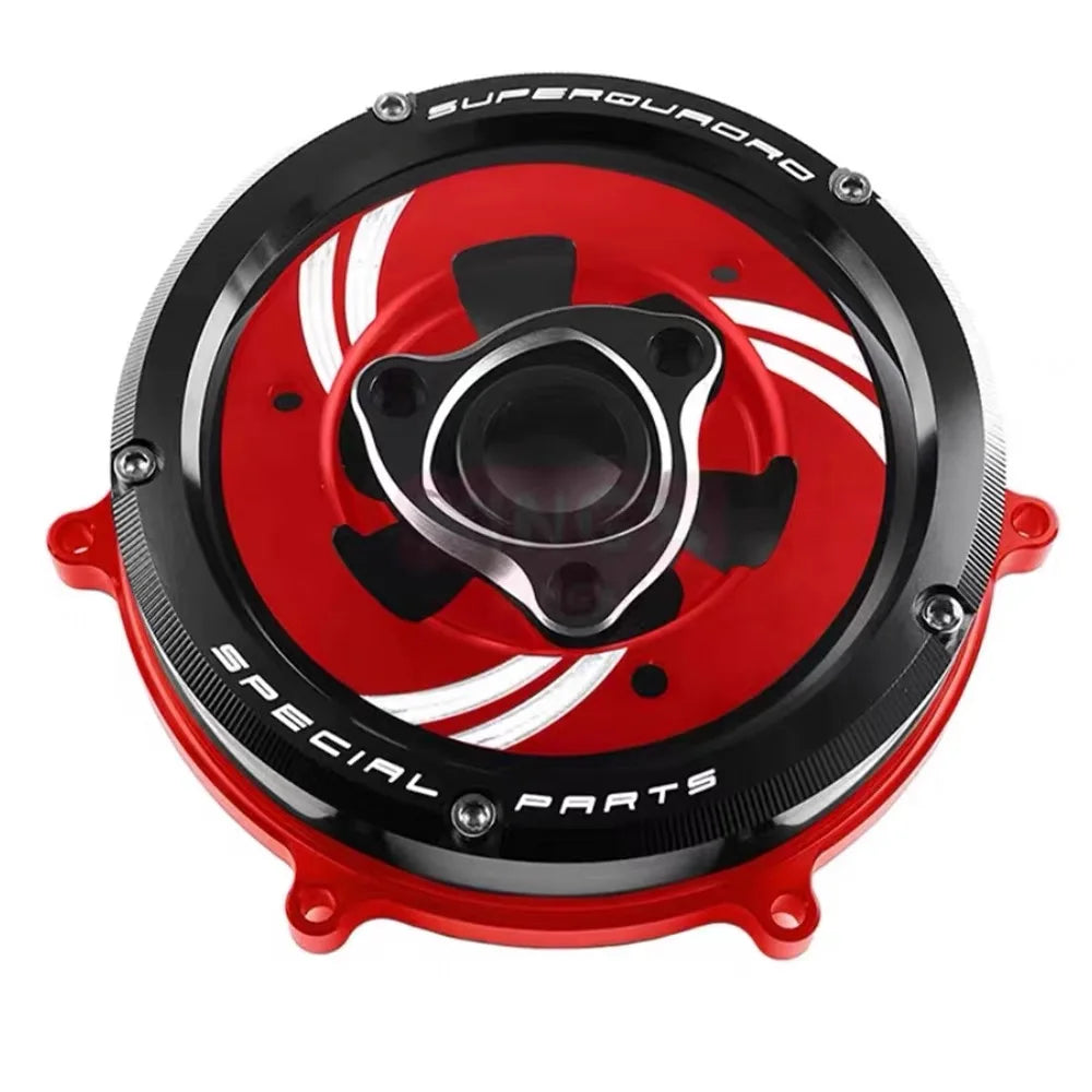 Protetor de Motor à Prova d'Água para DUCATI PANIGALE V4 V4S, Tampa de Embreagem Transparente para Motocicleta