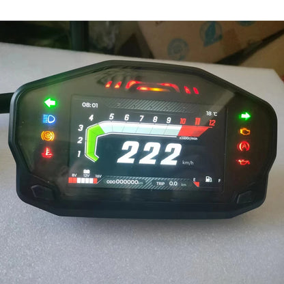 Velocímetro TFT universal para motocicleta, odômetro multifuncional com nível de combustível, medidor de temperatura da água, 1 cilindro, 2 cilindros, 4 cilindros, novo