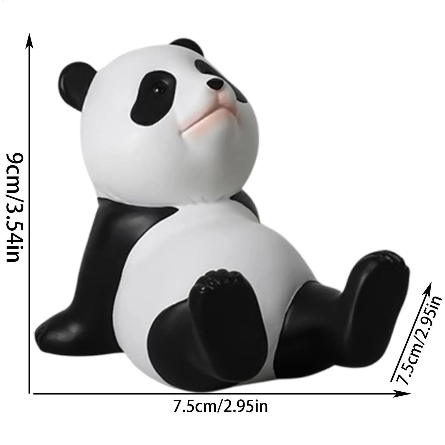 Suporte de Celular Universal Criativo em Forma de Panda para Decoração de Mesa de Escritório em Casa