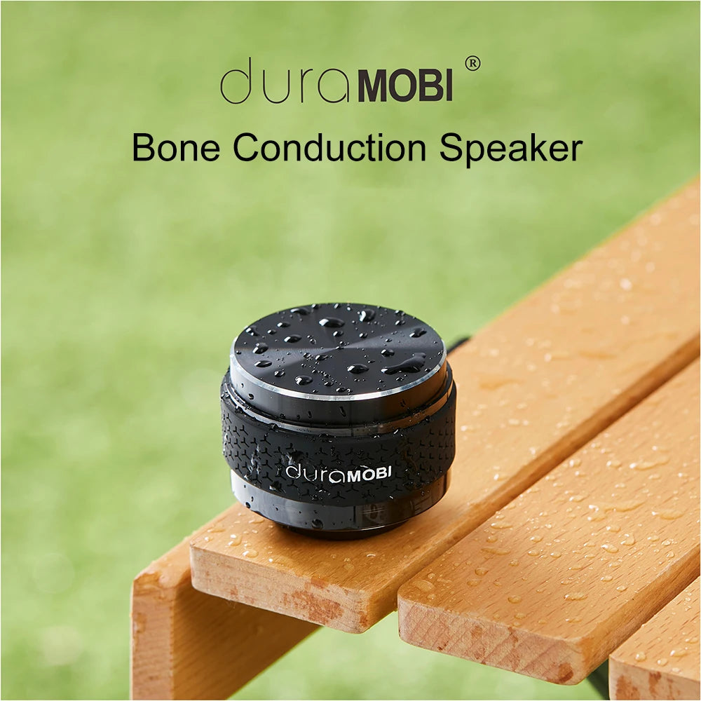 Dura MOBI Smart BT Alto-falante de condução óssea verdadeira com som estéreo Luzes LED Pequeno alto-falante portátil para viagens ao ar livre em casa