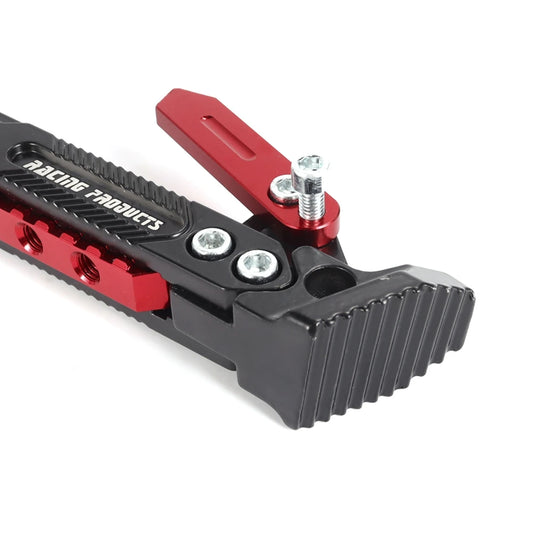 Metal motocicleta pé suporte moto kick side kickstand suporte de estacionamento pesado elevador suporte estável guindaste quadro