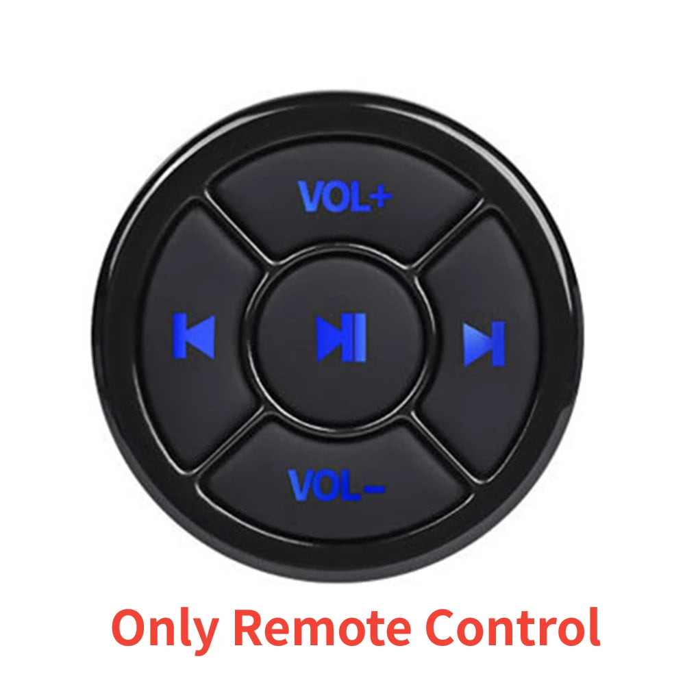 Wireless Media Bluetooth-compatible Button Remote Controller Car Motorcycle Steering Wheel MP3 Music Play For IOS Android Tablet