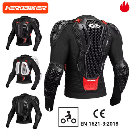 Nova jaqueta de armadura de motocross fora de estrada equipamento de proteção de motocicleta anti acidente peito volta estofamento calças jaqueta de moto ce certificado