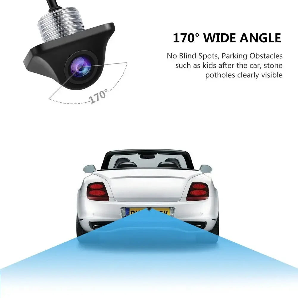 5 inch LCD Rear View Mirror Monitor Reversing Backup Camera Kit for Car MPV RV SUV Parking Easy Installation