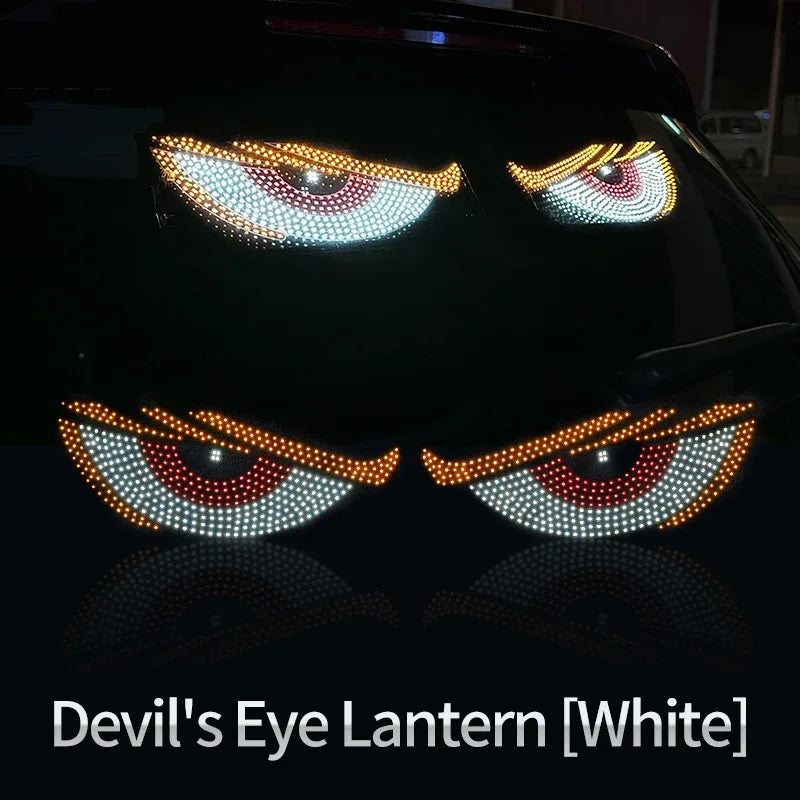 Luzes LED Dinâmicas para Carro e Caminhão, Painel de Exibição na Janela Frontal e Traseira, Lâmpada de Sinalização Decorativa e de Advertência para Estilo Automotivo