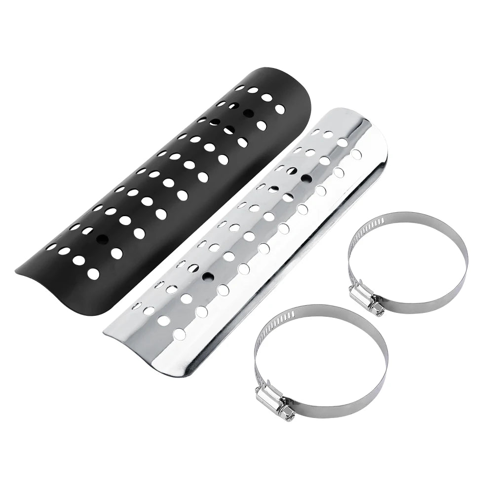 Tubo de escape reto para motocicleta, Tubo de calor universal, Motorcycle Hole