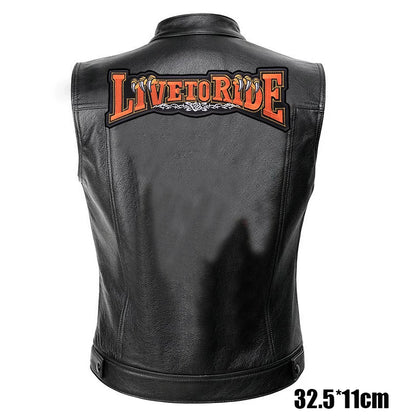 Patches Bordados Grandes para Costurar ou Termocolantes em Couro, Jeans, Roupas, DIY, Motocicleta, Biker, Punk