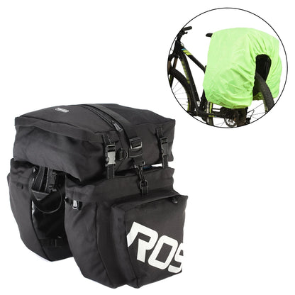 Multifunções Mountain Bike alforjes, Pannier bicicleta, Traseiro Saco Tronco, Capa de Chuva Impermeável, Estrada MTB, 3in 1