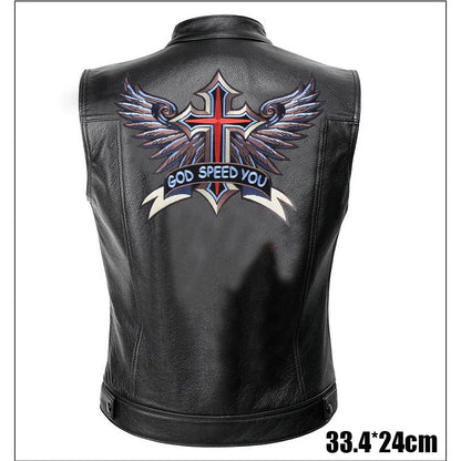 Patches Bordados Grandes para Costurar ou Termocolantes em Couro, Jeans, Roupas, DIY, Motocicleta, Biker, Punk