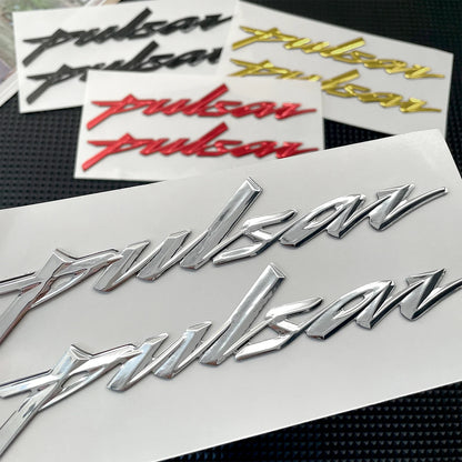 Para Bajaj Pulsar RS 200 NS200 N250 NS 125 150 160 180, Adesivos de Emblema 3D Macios, Adesivos para Motocicleta, Acessórios de Decalque de Logotipo para Carroceria de Moto